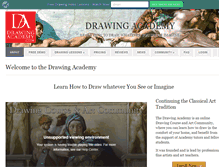 Tablet Screenshot of drawingacademy.com